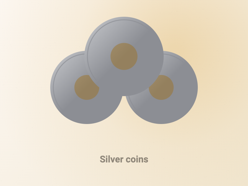 Silver coins